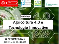 16 11 2021 Agricoltura 4.0 e tecnologie innovative
