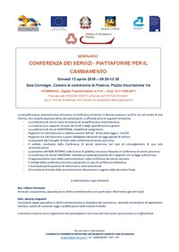12 04 2018 Conferenza dei servizi - Piattaforme per il cambiamento