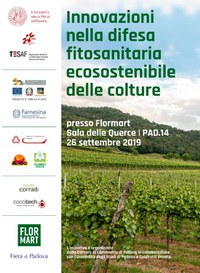 26 09 2019 Innovazioni nella difesa fitosanitaria ecosostenibile delle colture