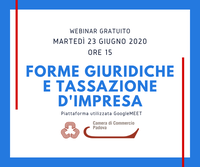 23 06 2020 webinar gratuito "Forme giuridiche e tassazione d’impresa"