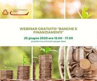 25 06 2020 Webinar gratuito "Banche e finanziamenti"