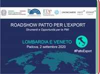 02 09 2020 ROADSHOW PATTO PER L'EXPORT  Strumenti e opportunità per le PMI
