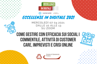 07 04 2021 EiD - "Come gestire con efficacia sui social i commenti, le attività di customer care, imprevisti e crisi online"