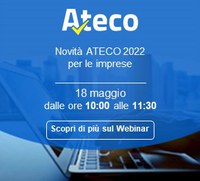 18 05 2022 Webinar gratuito "Novità ATECO 2022"