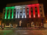 Dal 1° maggio al 2 giugno 2020 Sede camerale illuminata con il Tricolore