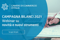 Campagna bilanci 2021 - Webinar per imprese e professionisti per illustrare le novità e i nuovi strumenti