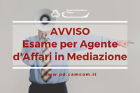 ATTENZIONE NOVITA'  in merito all'esame per Agenti d'Affari in Mediazione 2021